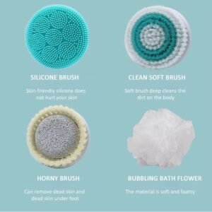 4-in-1 Rechargeable Electric Bath & Body Cleansing Brush