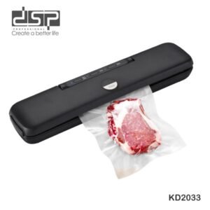 Vacuum Sealer Machine 110W – Automatic Food Preservation Sealing System (KD2033) – Black